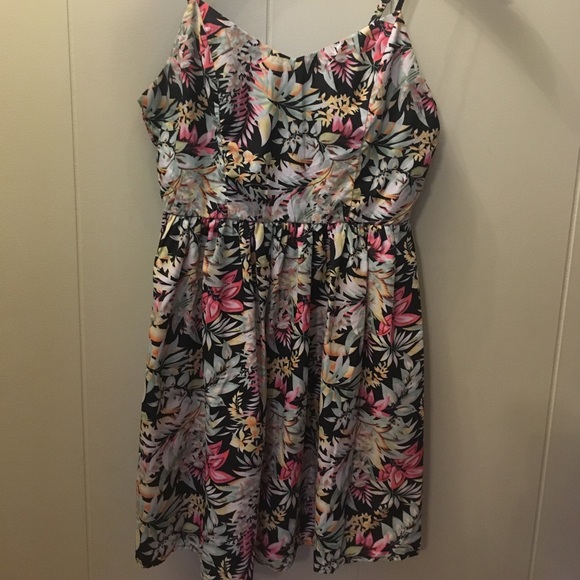 Juniors Spring Floral Mini Dress Babydoll - Picture 1 of 4